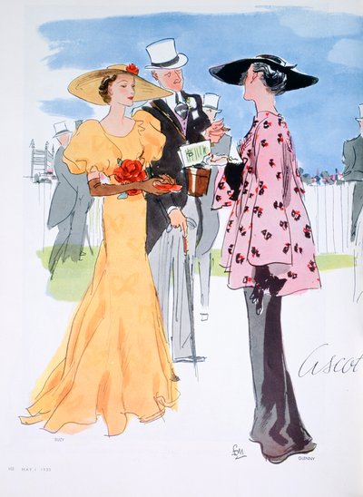 Moda illüstrasyonu, 1935 by Unbekannt