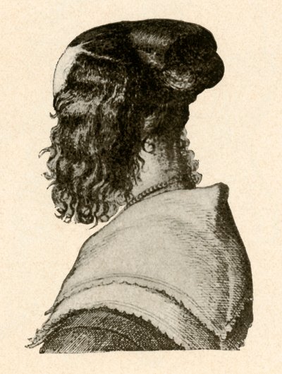Modaya uygun kuaför stili, Charles I ve II saltanatları, c1620-1680, 1937. by Unbekannt