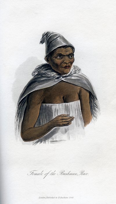 Bushman Irkının Kadını, 1848 by Unbekannt