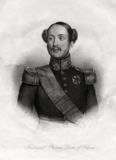 Ferdinand-Philippe 1810-1842, Fransa Kraliyet Prensi, 19. yüzyıl by Unbekannt