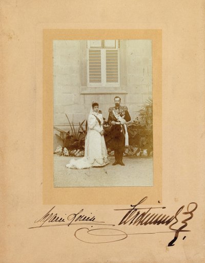 Bulgaristan Kralı I. Ferdinand, eşi Bourbon-Parma