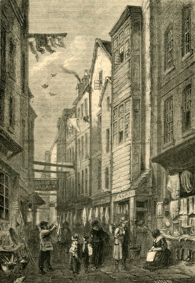 Field Lane yaklaşık 1840, c1872. by Unbekannt