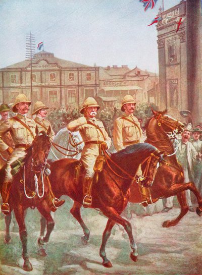 Kimberley kuşatmasını rahatlatan Mareşal Roberts, Boer Savaşı, Güney Afrika, 1900 by Unbekannt