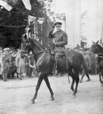 Mareşal Sir Douglas Haig zafer geçit töreni sırasında, Paris, Fransa, 14 Temmuz 1919 by Unbekannt