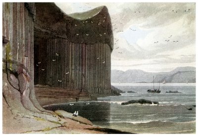 Fingals Mağarası, Staffa, Dış Hebridler, İskoçya. 1814 1956 by Unbekannt