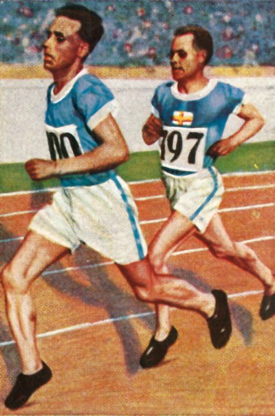 Finli Koşucular Ville Ritola ve Paavo Nurmi, 1928. by Unbekannt