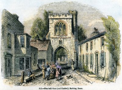 Yangın çanı Kapısı ve sokağa çıkma yasağı, Barking, Essex, 1845 by Unbekannt