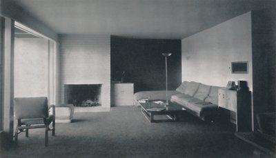 Şömine köşesi, Richard J. Neutra, 1942 by Unbekannt