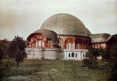 İlk Goetheanum, önden güney görünümü, Dornach, İsviçre, 1922 by Unbekannt