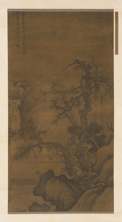 Balıkçı Kış Ağaçları Altında Tekne Gezisi, Ming hanedanı, 15. yüzyıl. by Unbekannt