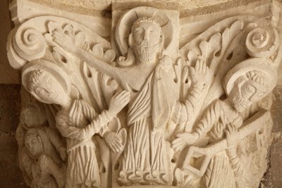 Fleury manastır bazilikası sundurma sermaye Saint Benoit sur Loire Fransa by Unbekannt