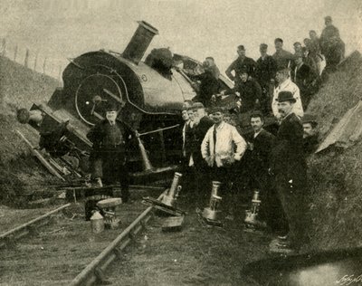 Floods v. Demiryolu Motoru - St. Erth Yakınında Bir Çöküş, 1901. by Unbekannt