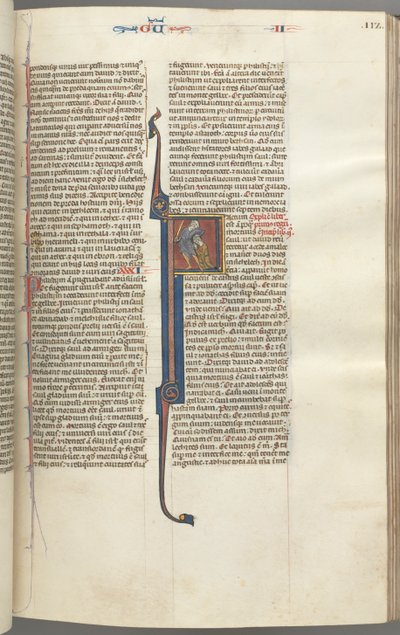 fol. 112r, Kings II, ilk F harfini, Amalekit