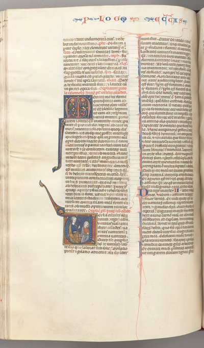 fol. 247v, Vaiz, tarihselleştirilmiş ilk V, Solomon öğretisi, c. 1275-1300. by Unbekannt
