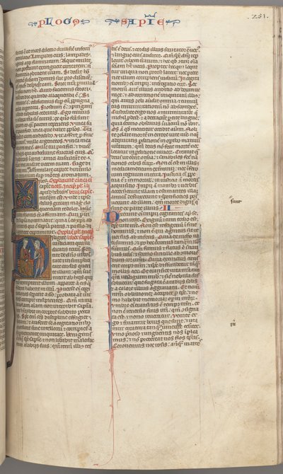 fol. 251 r, Wisdom, tarihin baş harfi D, Solomon bir askere talimat veriyor, c. 1275-1300. by Unbekannt