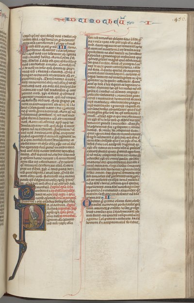 fol. 456r, Timothy I, ilk P