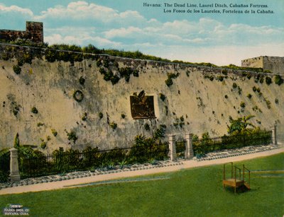 Foso de los Laureles ve La Cabana Kalesi, Havana, Küba, c1920 by Unbekannt