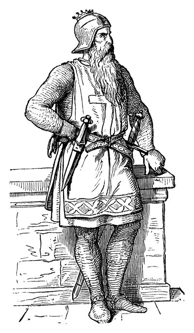 Frederick I, Barbarossa Kızılsakal c1123-1190, Kutsal Roma İmparatoru, 19. yüzyıl by Unbekannt