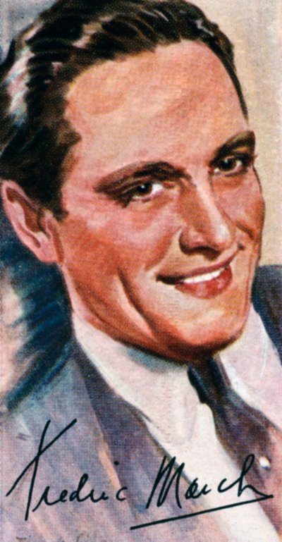Fredric March, 1897-1975, iki kez Akademi Ödülü kazanan Amerikalı aktör, 20. yüzyıl by Unbekannt