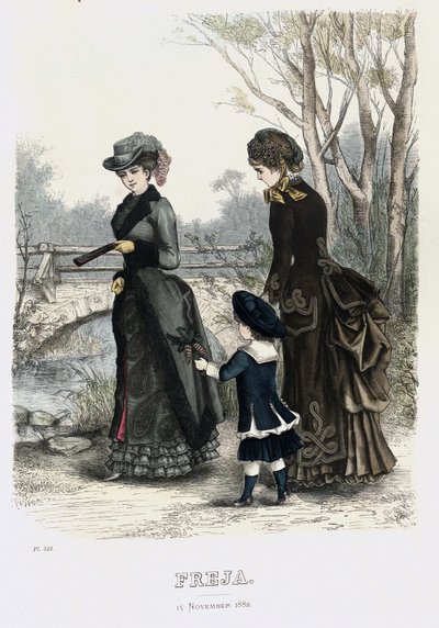 Freja- resimli İskandinav moda dergisi 1882, resim no. 21 by Unbekannt