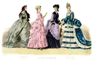 Fransız kostümü: Napolyon III, Mevcut Moda, 1882 by Unbekannt