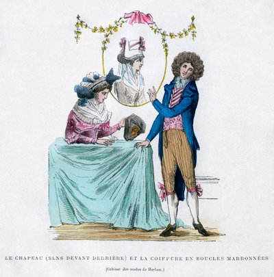 Fransız modası ve saç modeli, 19. yüzyılın başı 1882-1884 by Unbekannt