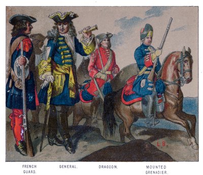 Fransız askeri kıyafeti, 1704 by Unbekannt