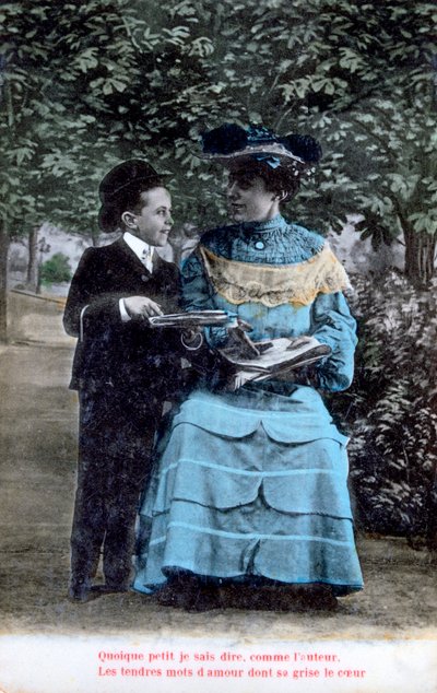 Fransız romantik kartpostal, c1900 by Unbekannt