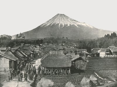 Fujiyama, Kutsal Dağ, Jedzumi Köyü, Japonya, 1895. by Unbekannt