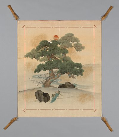 Fukusa Gift Powder Ver, Japonya, Air ry Meiji Perio d 1868-1912, 186883. by Unbekannt