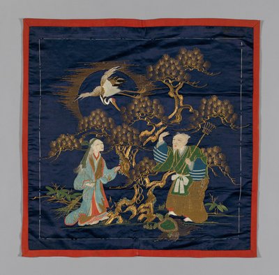 Fukusa Hediye Kılıfı, Japonya, geç Edo dönemi 1789-1868 Meiji dönemi 1868-1912, 19. yüzyıl sonu. by Unbekannt