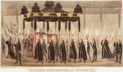 'George III'ün Cenaze Alayı', 1820 by Unbekannt