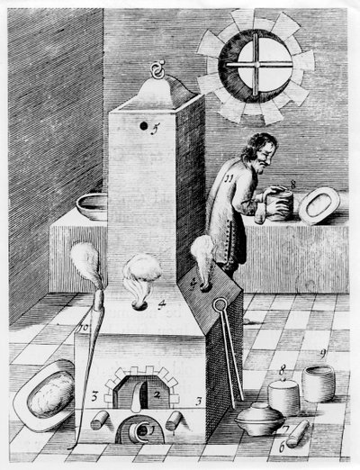 Sementasyon gibi uzun süreli ısı gerektiren işlemler için fırın, 1580 by Unbekannt