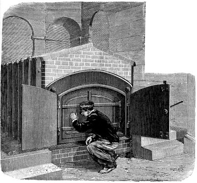 Pere la Chaise krematoryumuna kurulacak türden fırın, Paris, 1888 by Unbekannt