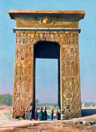 Karnak Tapınak kompleksine açılan kapı, Luksor, Mısır, 20. yüzyıl by Unbekannt