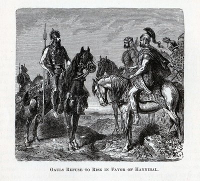 Galyalılar Hannibal Lehine Yükselmeyi Reddetti, 1882 by Unbekannt