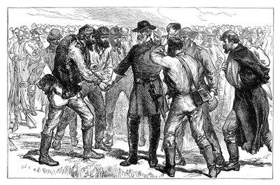 General Lee askerlerine veda ederken, 1865 19. yüzyılın sonlarında by Unbekannt