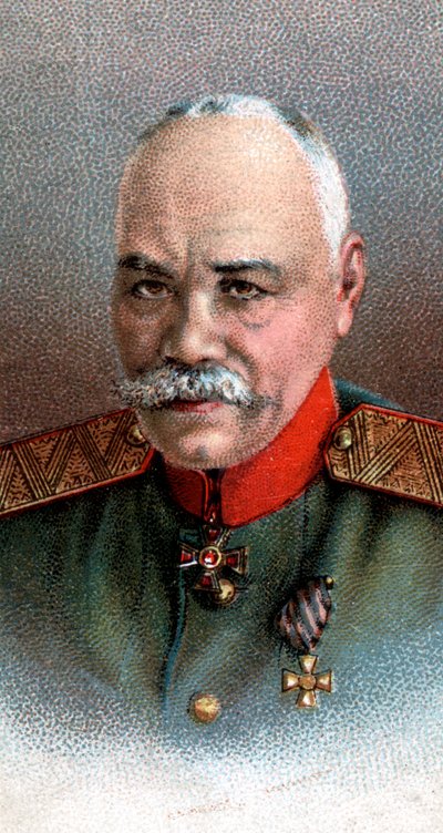 General Mikhail Vasilevich Alexeiev 1857-1918, Rus askeri, 1917 by Unbekannt