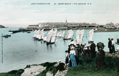 Saint Malo, Brittany, Fransa, 20. Yüzyılın genel görünümü by Unbekannt