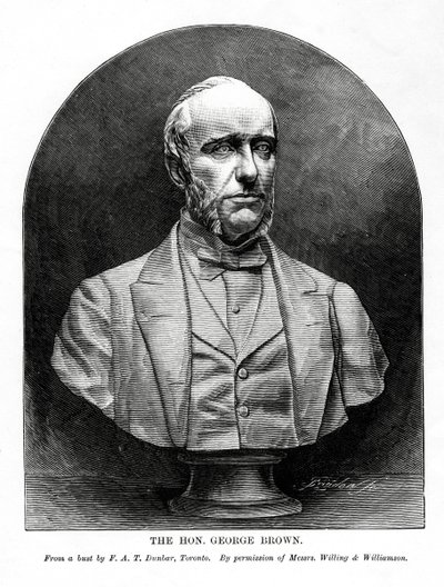 George Brown, İskoç asıllı Kanadalı gazeteci ve politikacı, 19. yüzyıl by Unbekannt