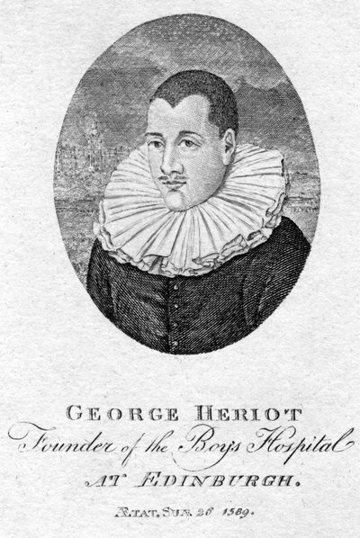 George Heriot 1563-1624, İskoç kuyumcu ve hayırsever, 1791 by Unbekannt