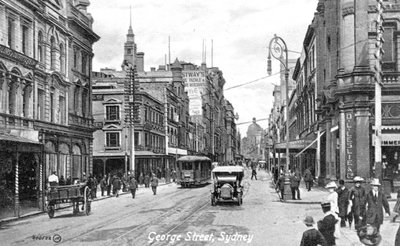 George Street, Sidney, Avustralya, c1900s by Unbekannt