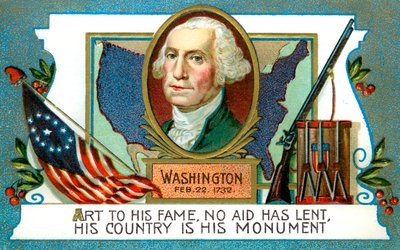 George Washington 1732-1799, Amerikan başkanı, 18. yüzyıl by Unbekannt