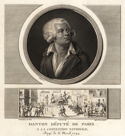 Ulusal Konvansiyonda Paris Milletvekili Georges Danton, 1794