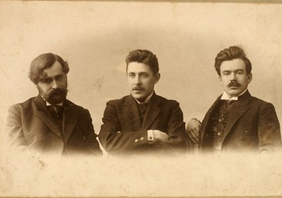 Georgy Chulkov, Vasili Milioti ve Genrich Tasteven, Rus yazarlar, 1900