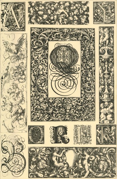 Alman Rönesans tipografik süsleri, 1898. by Unbekannt
