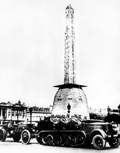 Alman topçusu Place de la Concorde
