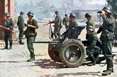 Alman piyadeleri hafif sahra topçusu, Rusya, 1943 by Unbekannt