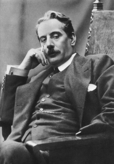 Giacomo Puccini 1858-1924, İtalyan besteci, 1910 by Unbekannt