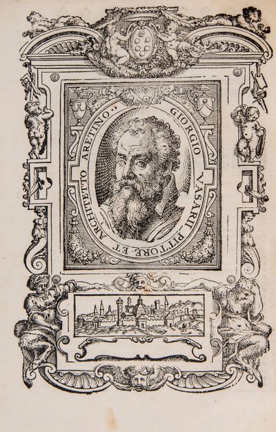 Giorgio Vasari. Gönderen: Giorgio Vasari, En Mükemmel İtalyan Ressamların, Heykeltıraşların Hayatları, bir by Unbekannt